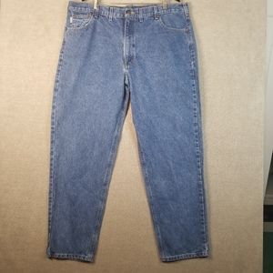 Carhartt Mens 44x32 Relaxed Fit Denim Blue Jeans Medium Wash B17 DST (963)